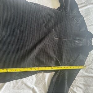 lululemon athletica Black Textured Quarter-Zip Jacket